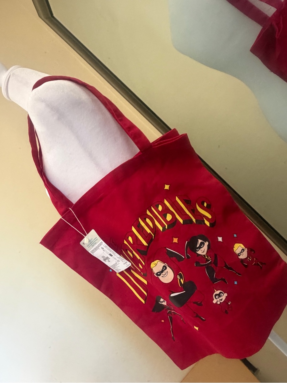 Red Tote Bag - Branded Character Canvas